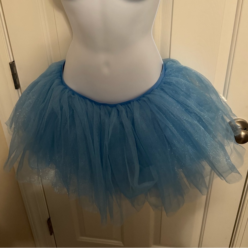 Baby Blue Princess Tutu Skirt Party City Dance Dress Burlesque Sexy Clubwear NEW